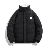 Cashmere Cotton-padded Coat Double-sided Wear Loose Lapel Warm Coat