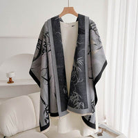 Warm Scarf Fashionable Outerwear Sweet Cute Double-sided Shawl