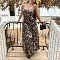 Girl Group-style Strap Leopard-print Dress