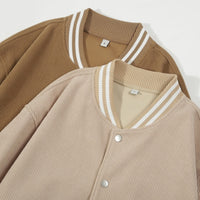 Menswear Corduroy Japanese Baseball Jacket