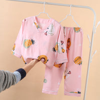 Children's Summer Thin Print Homewear Set