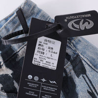 American High Street Ink Painting Blue Jeans