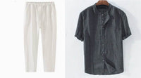 Men's Shirt New Short Sleeve Summer Stand Collar