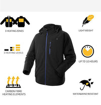 USB Winter Waterproof Windproof Thermal Coat