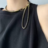 Dramatic Street-style Design With A Zipper-inspired Necklace