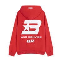 Loose Star Letters Hooded Sweater