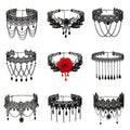 Cross-border Accessories Multi-layer Tassel Lace Collar Gothic Lolita Vintage Choker Necklace