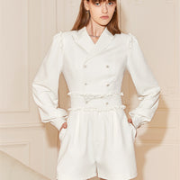 Sweetheart Waist Suit Jumpsuit Petite