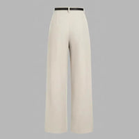 Women's Elegant Casual Wide-Leg Straight Pants With Belt