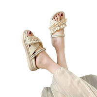 New Seaside High Heel Slippers For Women Summer