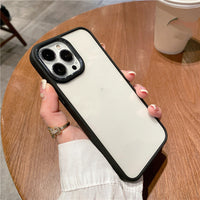 High-grade Metal Ring Transparent Mobile Phone Case