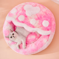 Enclosed Cat Bed For Pets To Sleep Warm In Winter