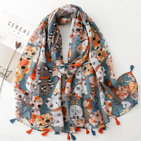Creative Chinese Style Cotton And Linen Scarf