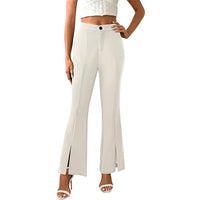 High-waisted Slim-fit Flared Pants Women's