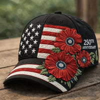 250th Anniversary Baseball Cap 3D Printed Snapback Hat