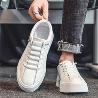 Sports Casual Platform Lace-up Leather Shoes