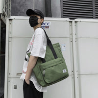 Men's Handbag Portable Tote Simple Large Capacity Shoulder Bag