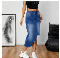 Womens Sexy Denim Bodycon Skirt