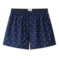 Woven Cotton Plaid Printed Loose Men's Underwear