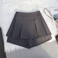 Real Shot Retro Hot Girl Pleated Skirt