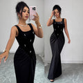 Sexy Suspender Dress And Elegant Long Skirt
