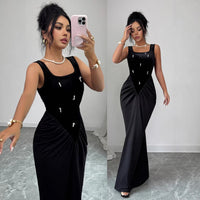 Sexy Suspender Dress And Elegant Long Skirt