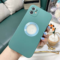 Lens All-inclusive  Liquid Tpu Window Phone Case