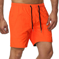Summer Men's Shorts Candy Color Waterproof Quick-drying Knee Length Pants