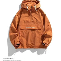 Half Zipper Pullover Men's Spring And Autumn New Hooded Fir Sweater
