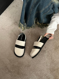 Retro Raise The Bottom One Strap Two-way Breathable Closed Toe Sandals
