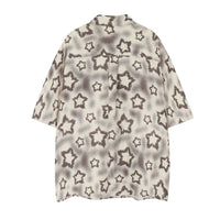 Full Printed Five-pointed Star Loose Shirt Men
