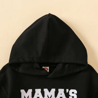 New Hoodie Letter Printed Solid Color Trousers Suit