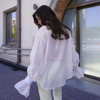Commuter Tencel Cardigan Top Loose Casual Shirt For Women