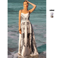 Printed Fashionable Sweet Strap Dress For Women