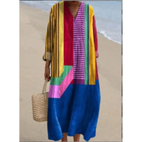 European And American Style Shirt Dress For Women
