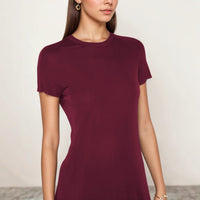 Summer Casual Chic New Round-Neck Short-Sleeve Dress