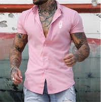Digital Printing Men's Simplicity Long Sleeve Shirt