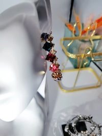 Rhombus Iridescent Large Hoop Earrings