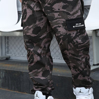 Fatty Men's Trendy Cropped Trousers Plus Size Loose Camouflage