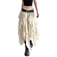 New Lace Low-Waist Irregular Skirt