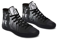 Printed Couple High-top Canvas Shoes