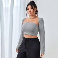 Women's Fashionable Street Photography Versatile Slim-Fit Long Sleeve Top