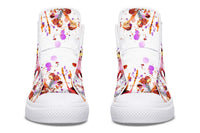 Printed Couple High-top Canvas Shoes