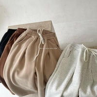 Korean Children's Velvet Padded Casual Pants