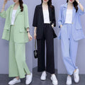 SpringAutumn New Style Professional Long Sleeve Suit Jacket And Pants Two Piece Set