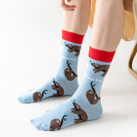 Mid-calf Cotton Animal-themed Socks For Women
