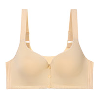 European And American Cup Extra-large Leopard-print Bra Wireless Tank-style Front-closure Lingerie