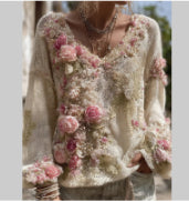 Womens Round-Neck Sweater For Fall And Winter Fashion-Forward Style