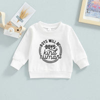 Children's Letter Printing Color Matching Personalized Sweater