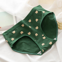 Pure Cotton Crotch Mid-waist Cute Cartoon Student Panties